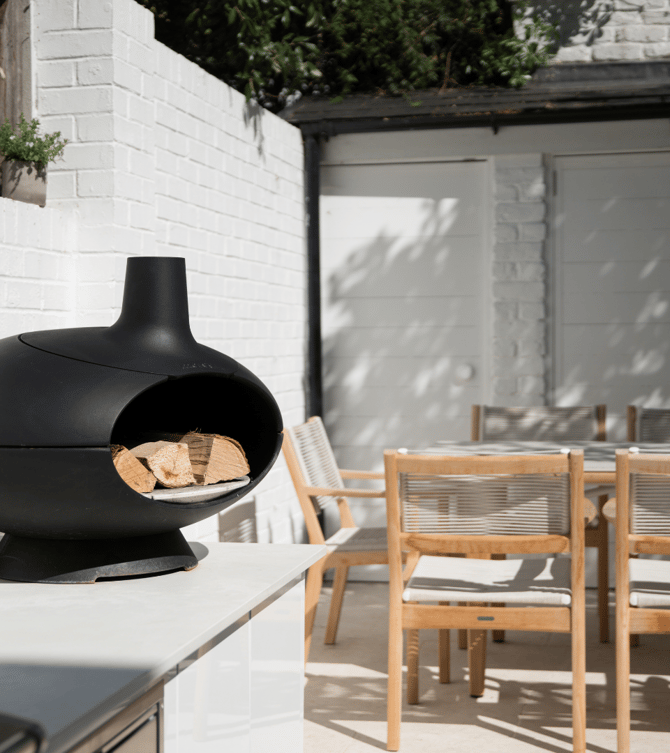 Morso Pizza Oven on ceramic worktop